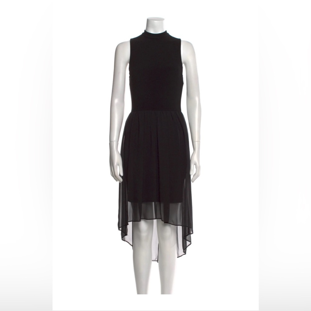 Alice & Olivia Asymmetric Sleeveless Dress Black, size XS